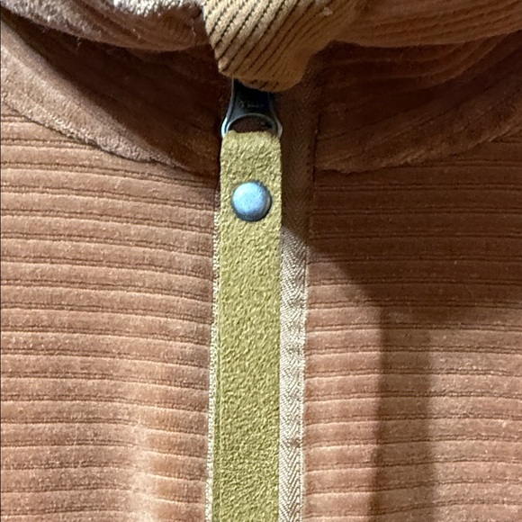 Prana Brown Half-Zip Crop Top - Picture 5 of 9